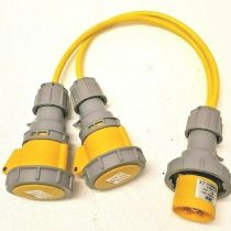 [EPL-0132-2] Ebasee CEE IP67 Splitter cable 3x16A 110V Yellow