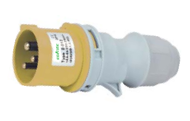 EBASEE CEE IP44 32A Plug Male 3 x 32A 110V Yellow