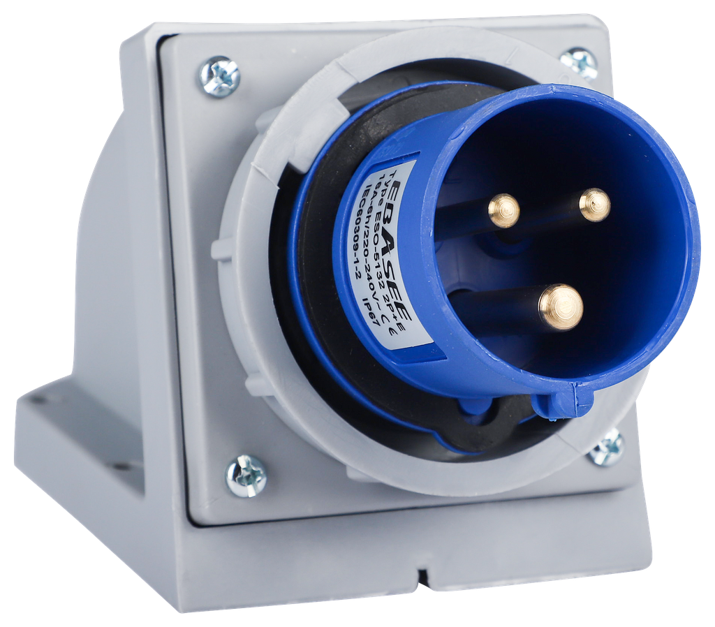 [EPL-5132] Ebasee CEE IP67 16A Appliance Outlet 3X16A 230V Blue