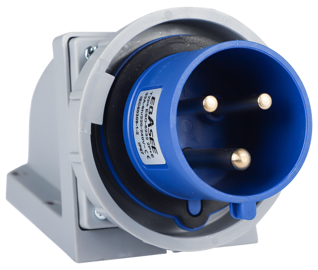 Ebasee CEE IP67 32A Appliance Outlet 3X32A 230V Blue