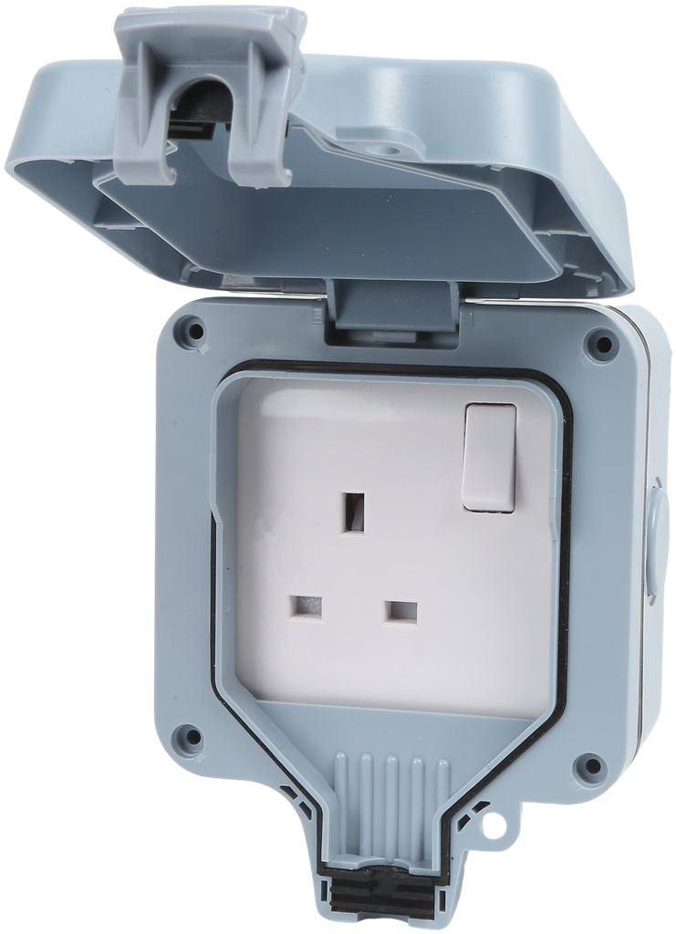 Plymouth IP65 Single Switched Socket Outlet