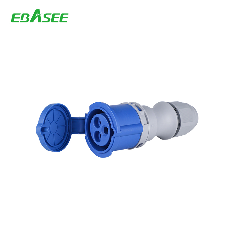 EBASEE CEE IP44 16A Socket Female Coupler 3x16A 230v Blue