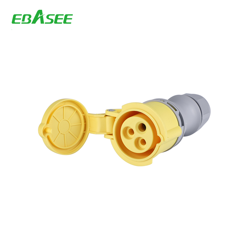 EBASEE CEE IP44 16A Socket Female Coupler 3x16A 110v Yellow