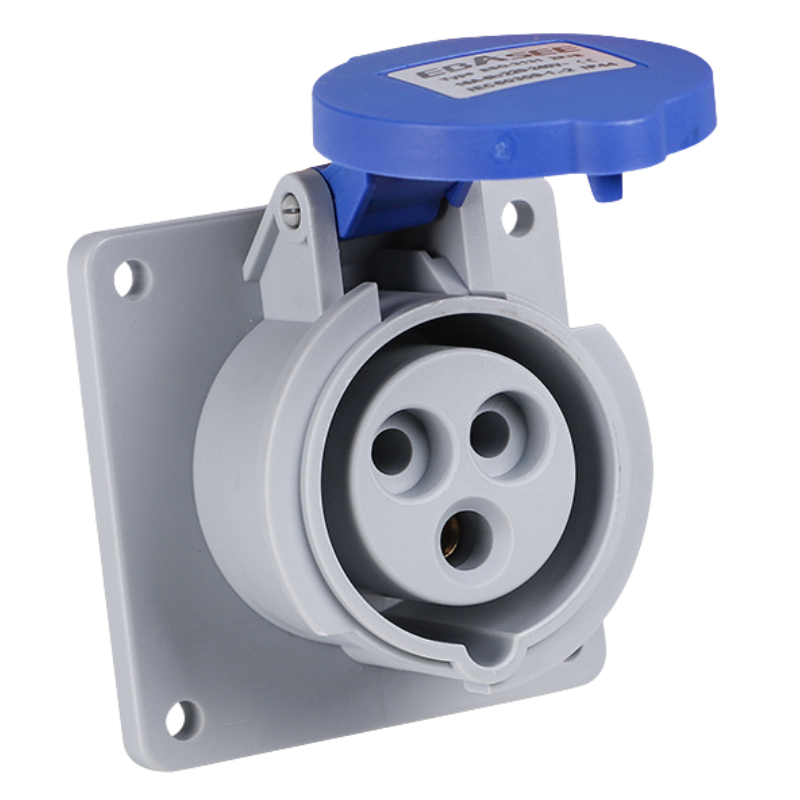 Ebasee CEE IP44 Panel Mounted Socket 3X125A 230V Blue