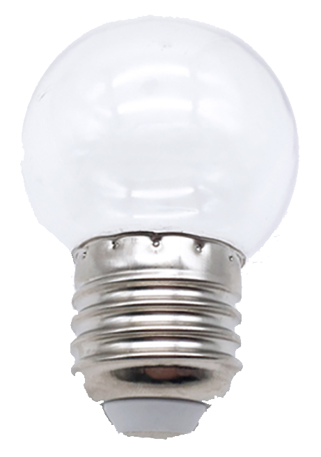 Tezla 1W ES Golf Ball Lamp - Warm White Clear