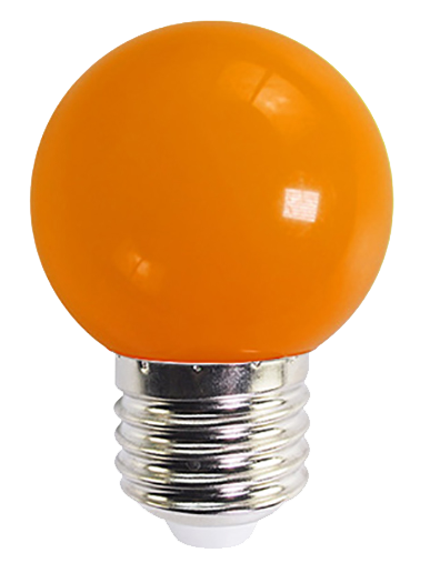 Tezla 1W ES Golf Ball Lamp - Orange