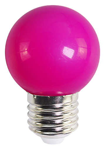 Tezla 1W ES Golf Ball Lamp - Purple