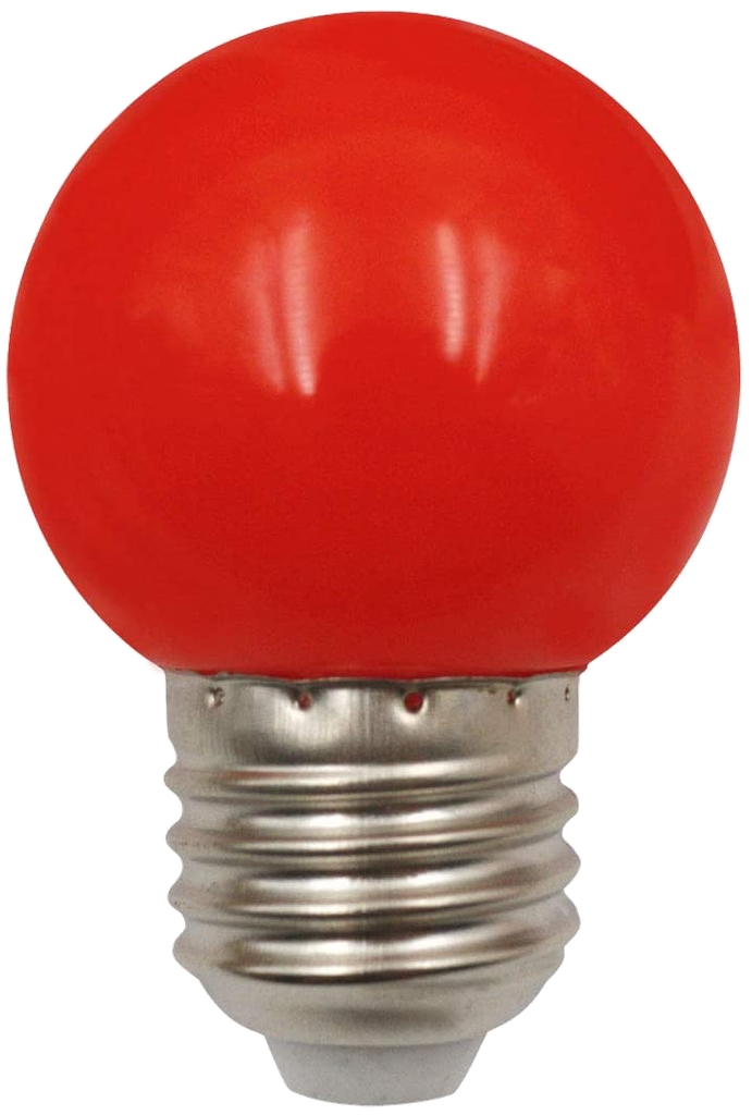 Tezla 1W ES Golf Ball Lamp - Red