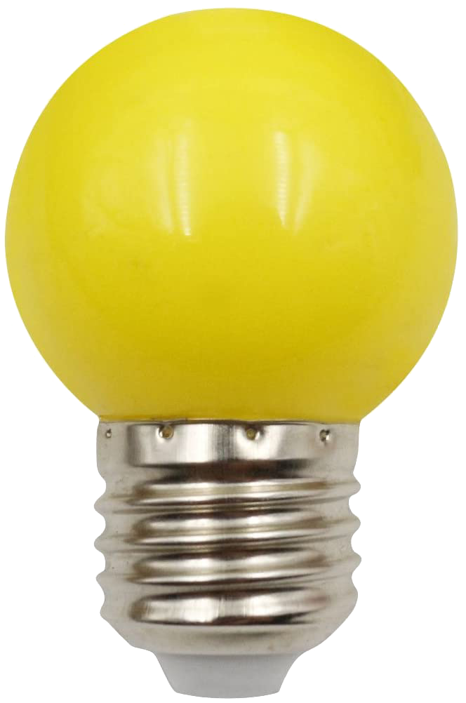 Tezla 1W ES Golf Ball Lamp - Yellow