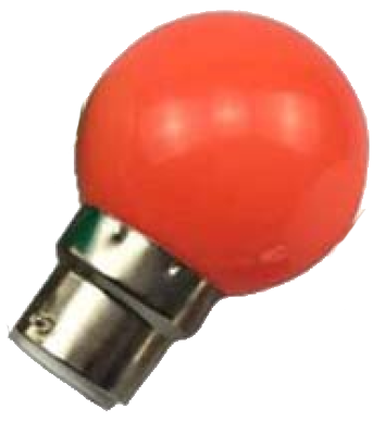 Tezla 1 Watt Golf Ball Lamp - Red