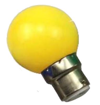 Tezla 1 Watt Golf Ball Lamp - Yellow