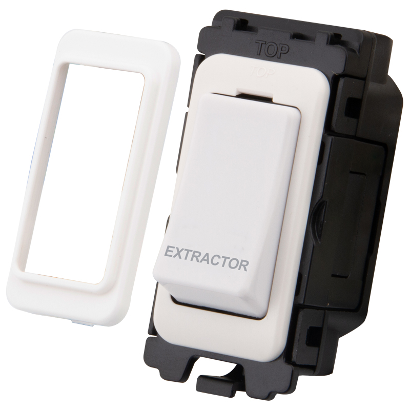 20A Double Pole Switch Grid Module - 'Extractor'