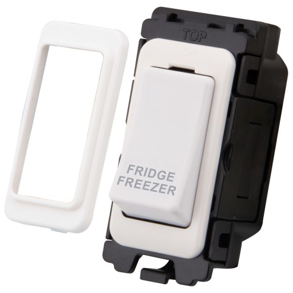 20A Double Pole Switch Grid Module - 'Fridge Freezer'