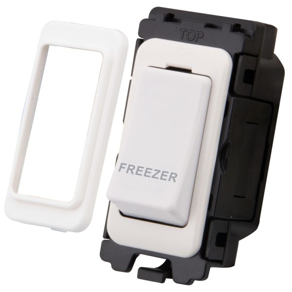 20A Double Pole Switch Grid Module - 'Freezer'
