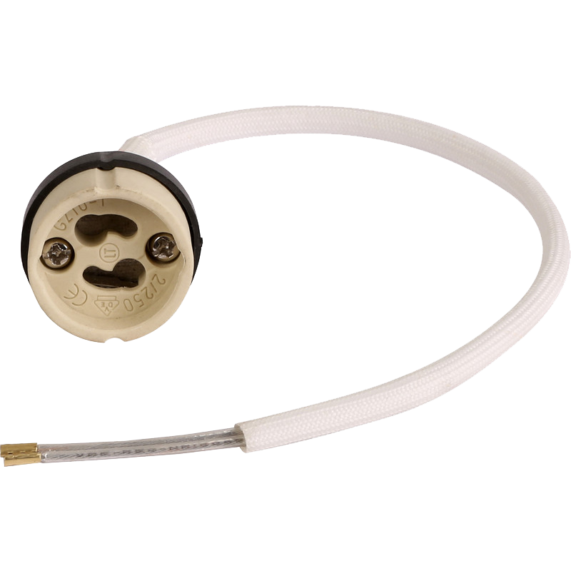 Landlite GU10 Lamp Holder c/w Flex and Insulation Cover