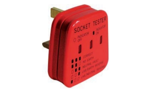 Lyvia Plug in Socket Tester Red