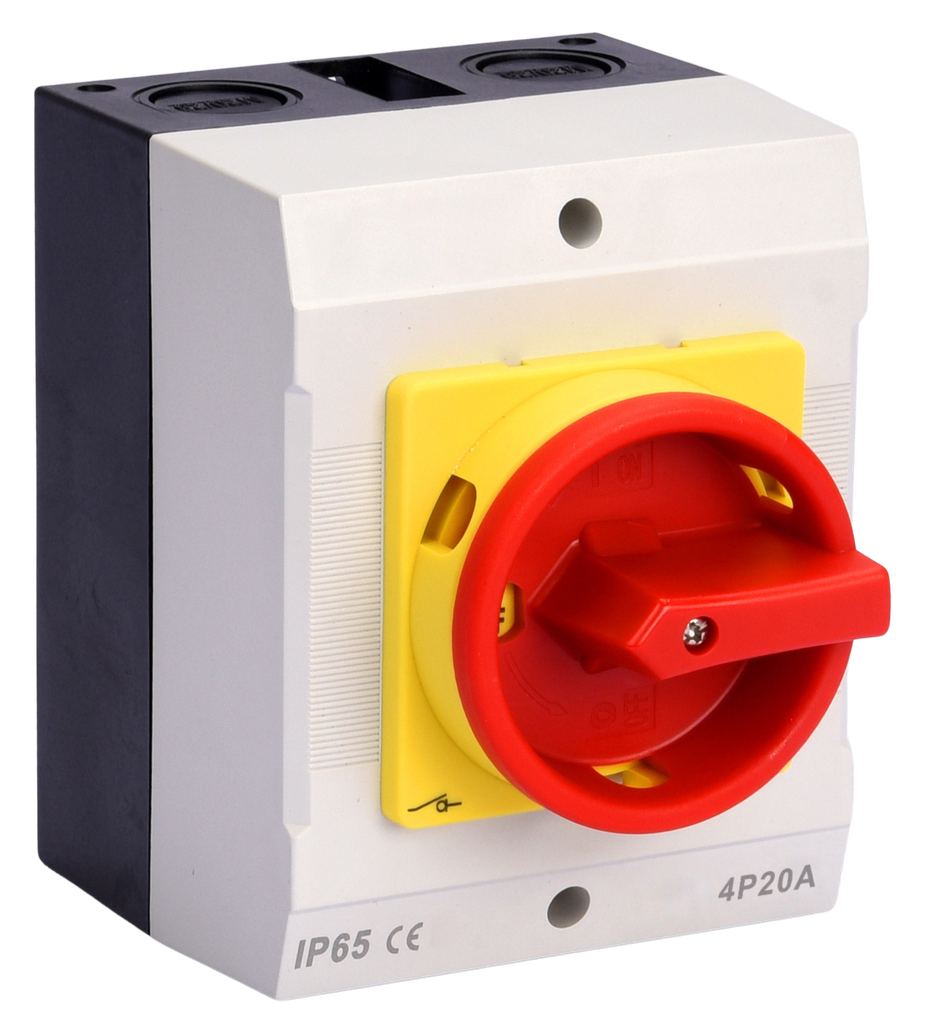 Plymouth Large 20 amp 4 pole Rotary Isolator IP65 126X101X86