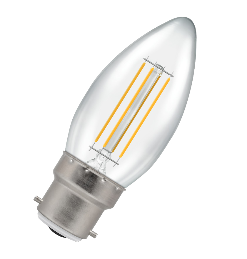 Lyv LED Filament Dimmable Candle BC - 4W 470lm