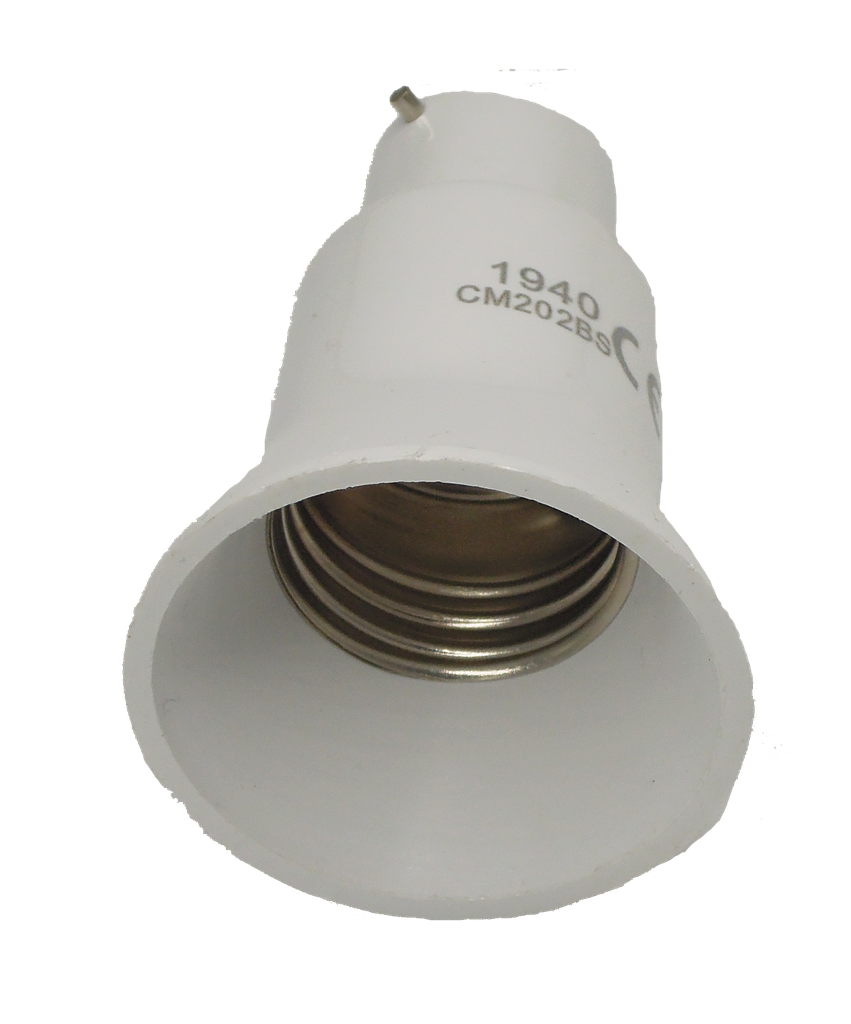 Lincoln BC to ES Lampholder Adaptor Black