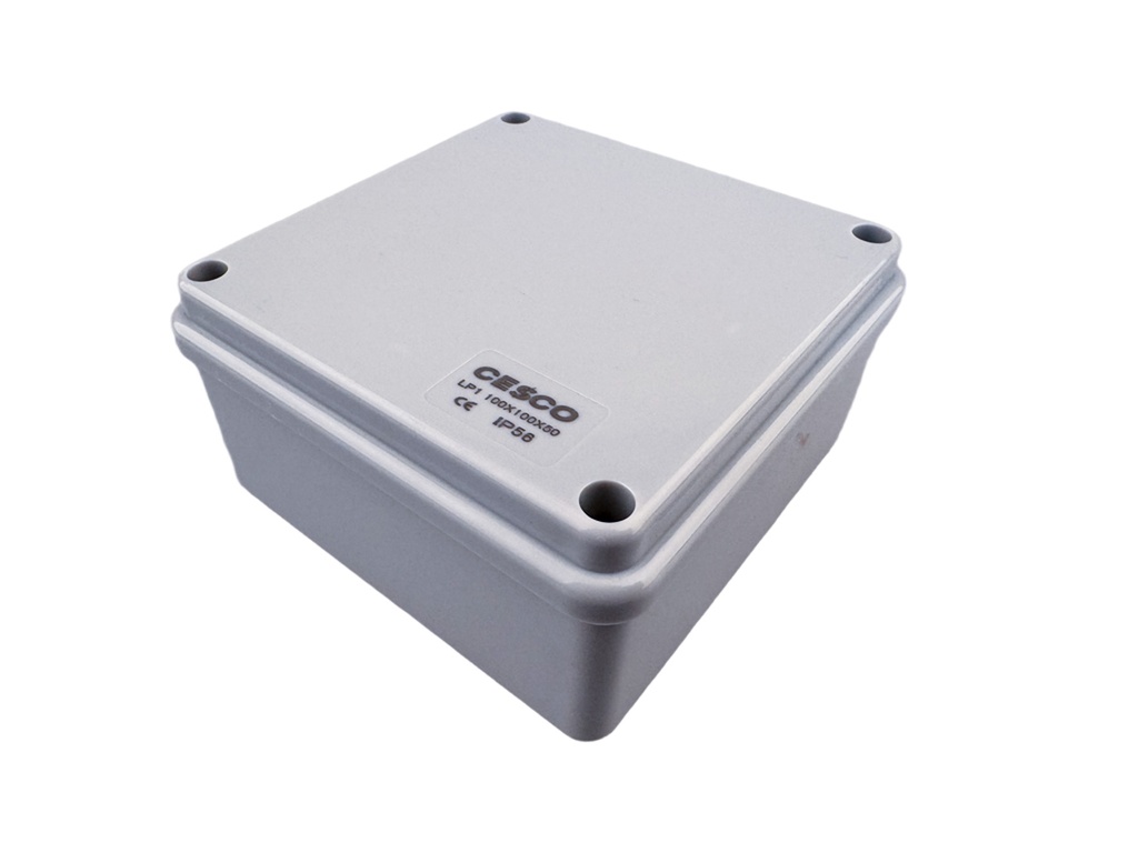 Plymouth Junction Box IP56 Plain Walls - 100 x 100 x 50