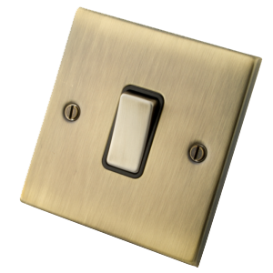 Antique Brass 1 Gang 2 Way Switch