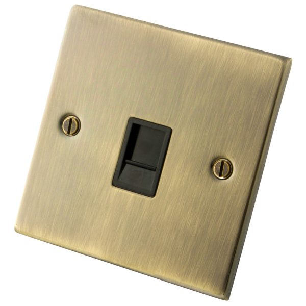 Antique Brass 1 Gang CAT6 RJ45 Socket 6062-306