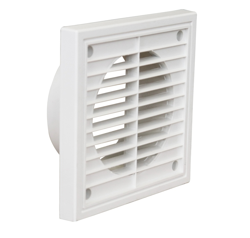 [1151W] Manrose 4 Inch Fixed Exterior White Grille