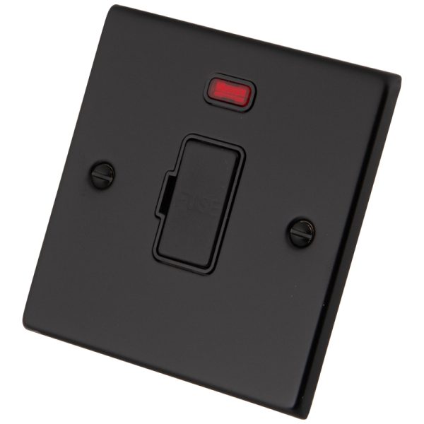 Black Metal 13A Unswitched Spur Neon 6082-041