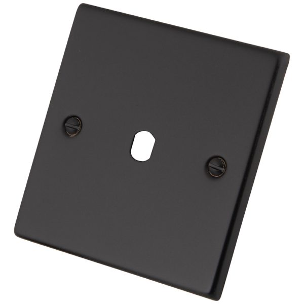 Black Metal 1 Gang Dimmer Plate & Knob 6080-221