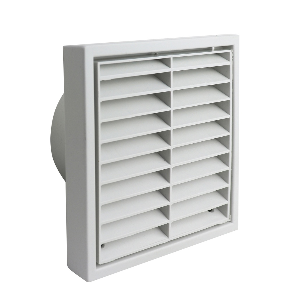 Manrose 5 Inch Fixed Exterior White Grille