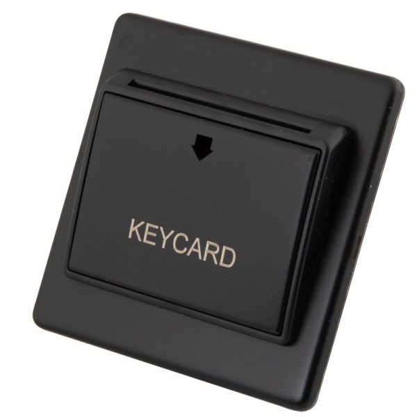 Black Metal Key Card Switch 6582-013