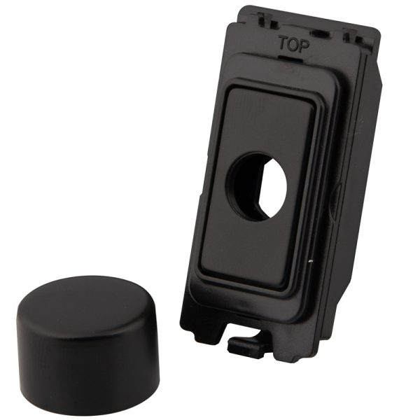 Black Metal Grid  Unfurnished Dimmer Module Kit Painted Matt Black - 3080-221