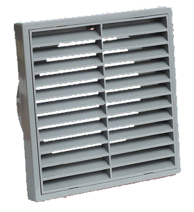 [1192G] Manrose 6 inch Fixed Grey Exterior Grille