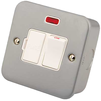 [13SSUN] Lincoln Metalclad 13A Switched Fused Spur c/w Neon