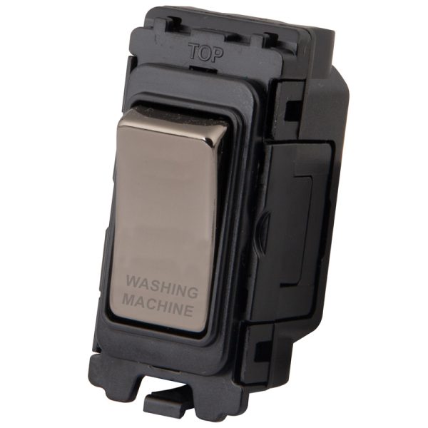Black Nickel 20 Grid Module - WASHING MACHINE - 3070-050WM