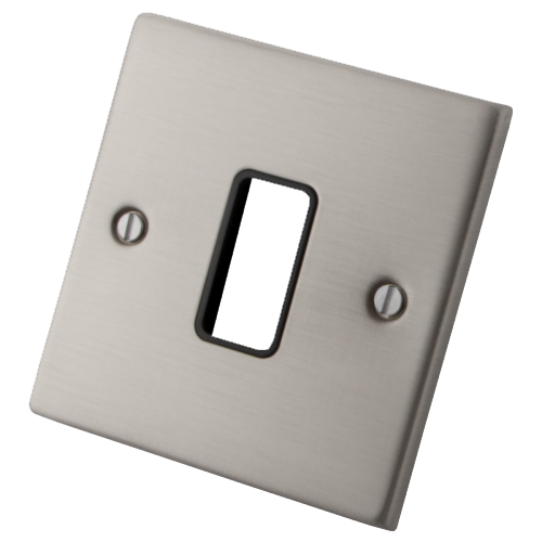 Stainless Steel 1 Gang 1 Module Empty Switch Plate