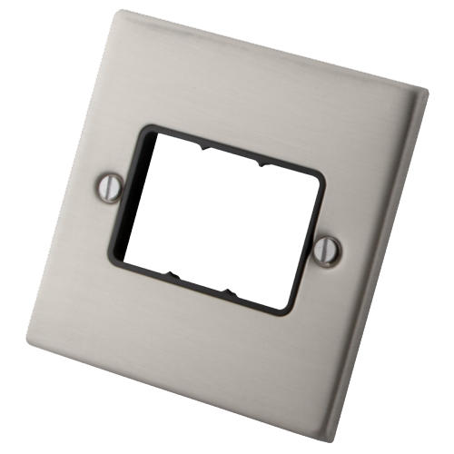 Stainless Steel 1 Gang 3 Module Empty Switch Plate