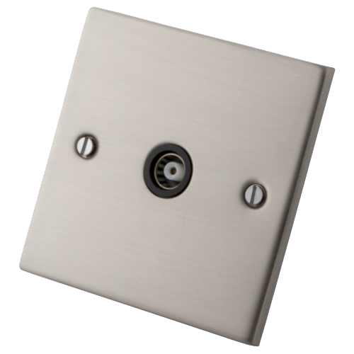 Stainless Steel 1 Gang TV Outlet Switch