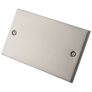 Stainless Steel 2 Gang Blank Plate