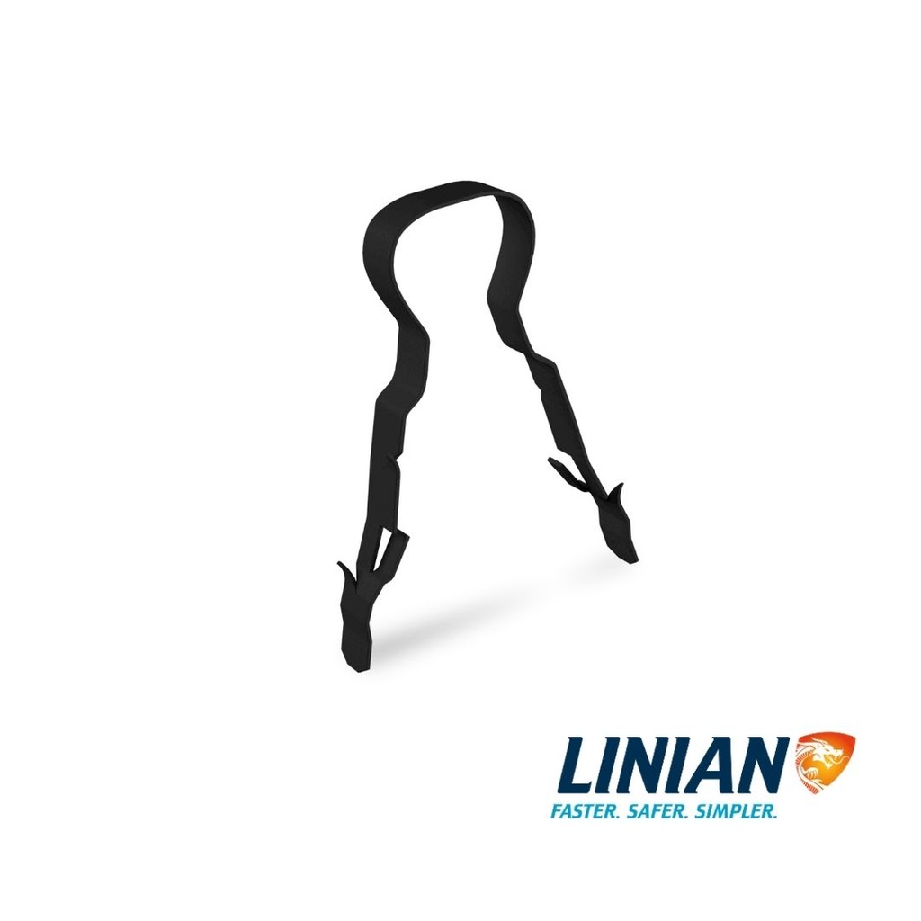 [1LCB608] LINIAN FireClip™,  Single, Black, 6-8mm