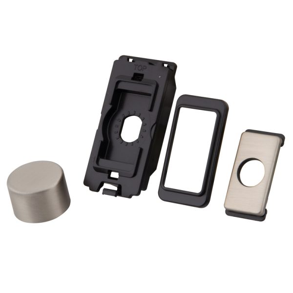 Stainless Steel  Unfurnished Dimmer Module Kit Brushed Stainless Steel- 3030-221