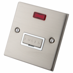 Stainless Steel 13A Unswitched Spur Neon