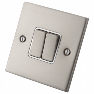 Stainless Steel 2 Gang 2 Way Switch