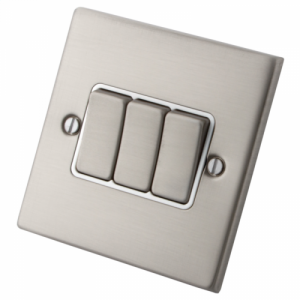 Stainless Steel 3 Gang 2 Way Switch