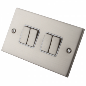 Stainless Steel 4 Gang 2 Way Switch