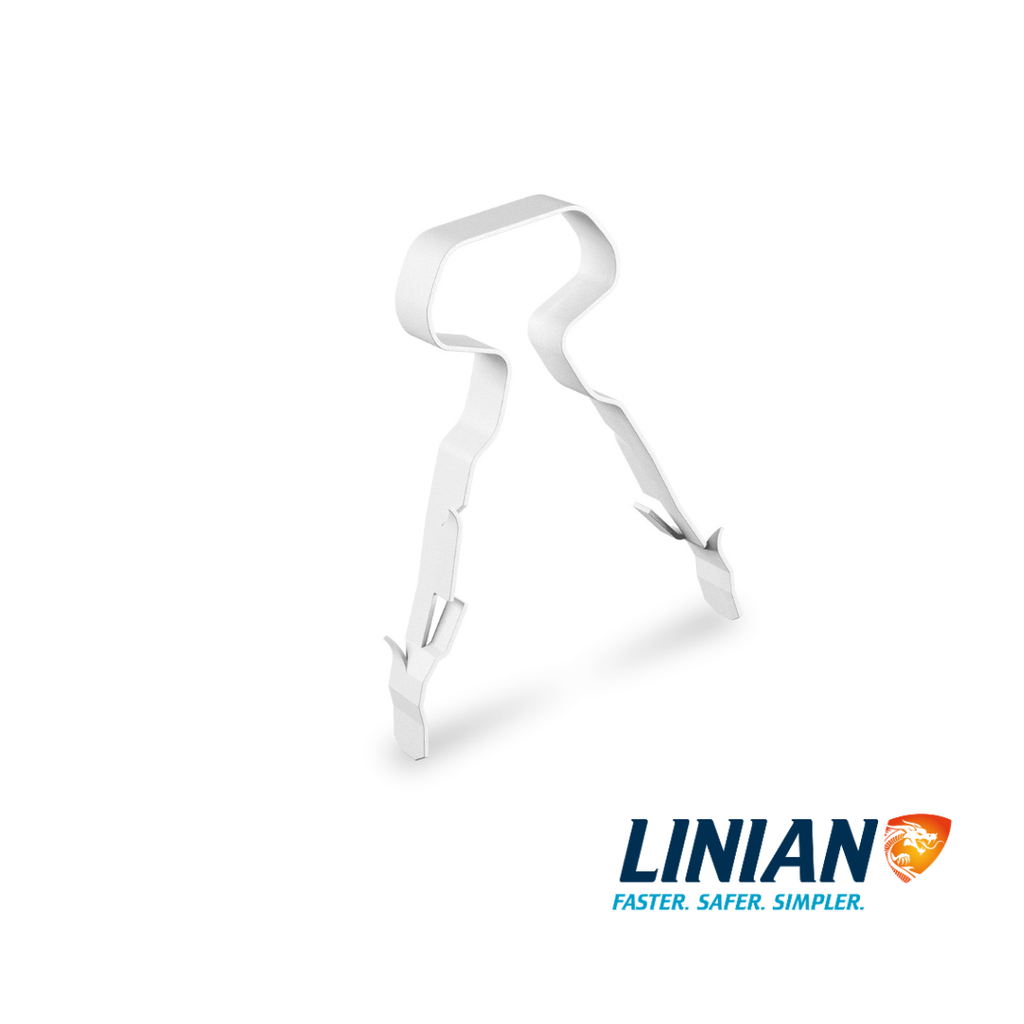 [1LTEW002.5IE] LINIAN T&E Clip™, White, to suit 2.5mm