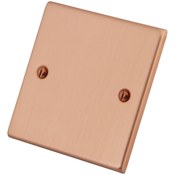 Copper 1 Gang Blank Plate 6102-030