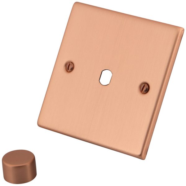 Copper 1 Gang Dimmer Plate & Knob 6102-221