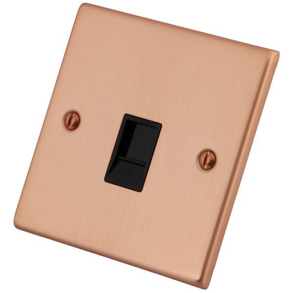 Copper 1 Gang CAT6 RJ45 Socket 6102-306