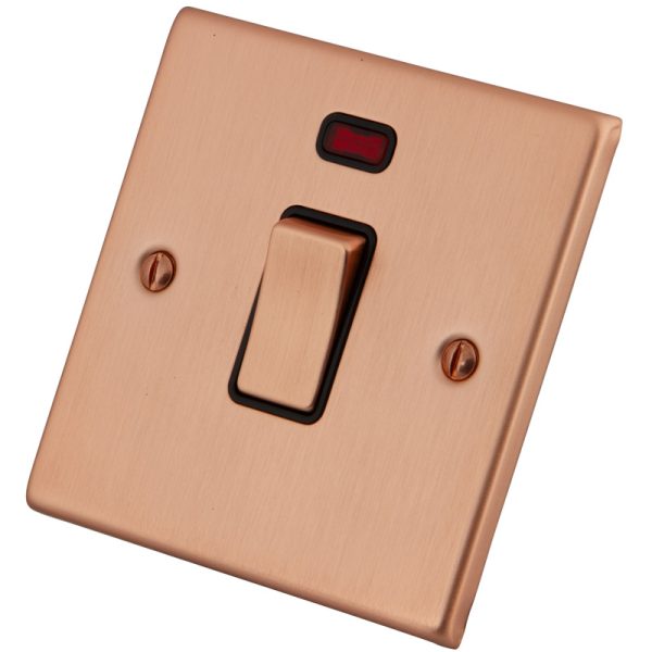 Copper 20A Double Pole Sw c/w Neon 6102-051